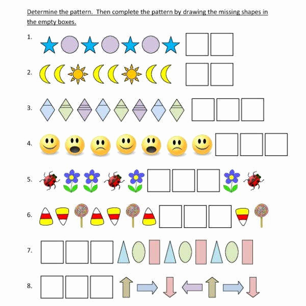Repeated Pattern Worksheets Awesome Patterns Worksheets