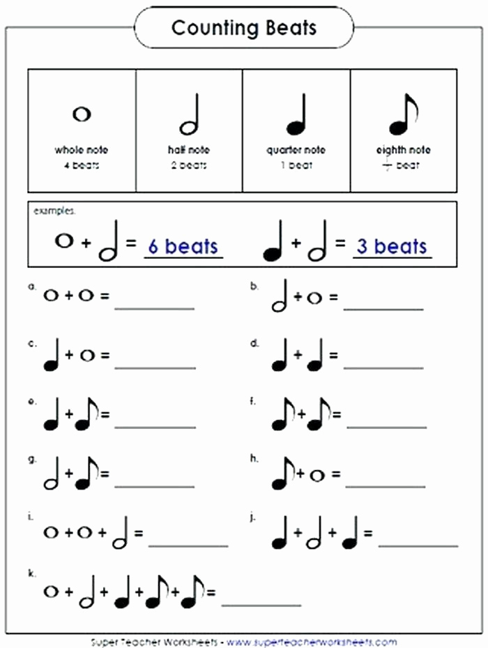 Rhythm Worksheets for Band Luxury Rhythm Worksheets for Middle School orchestra Worksheets