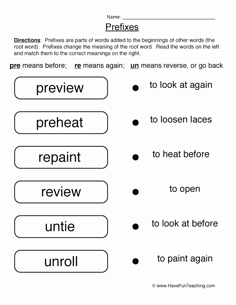Root Word Worksheets 2nd Grade Elegant Free Printable Suffix Worksheet Worksheets Prefixes