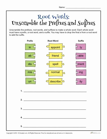 Root Word Worksheets 4th Grade Beautiful Root Words Worksheet 4th Grade thekidsworksheet