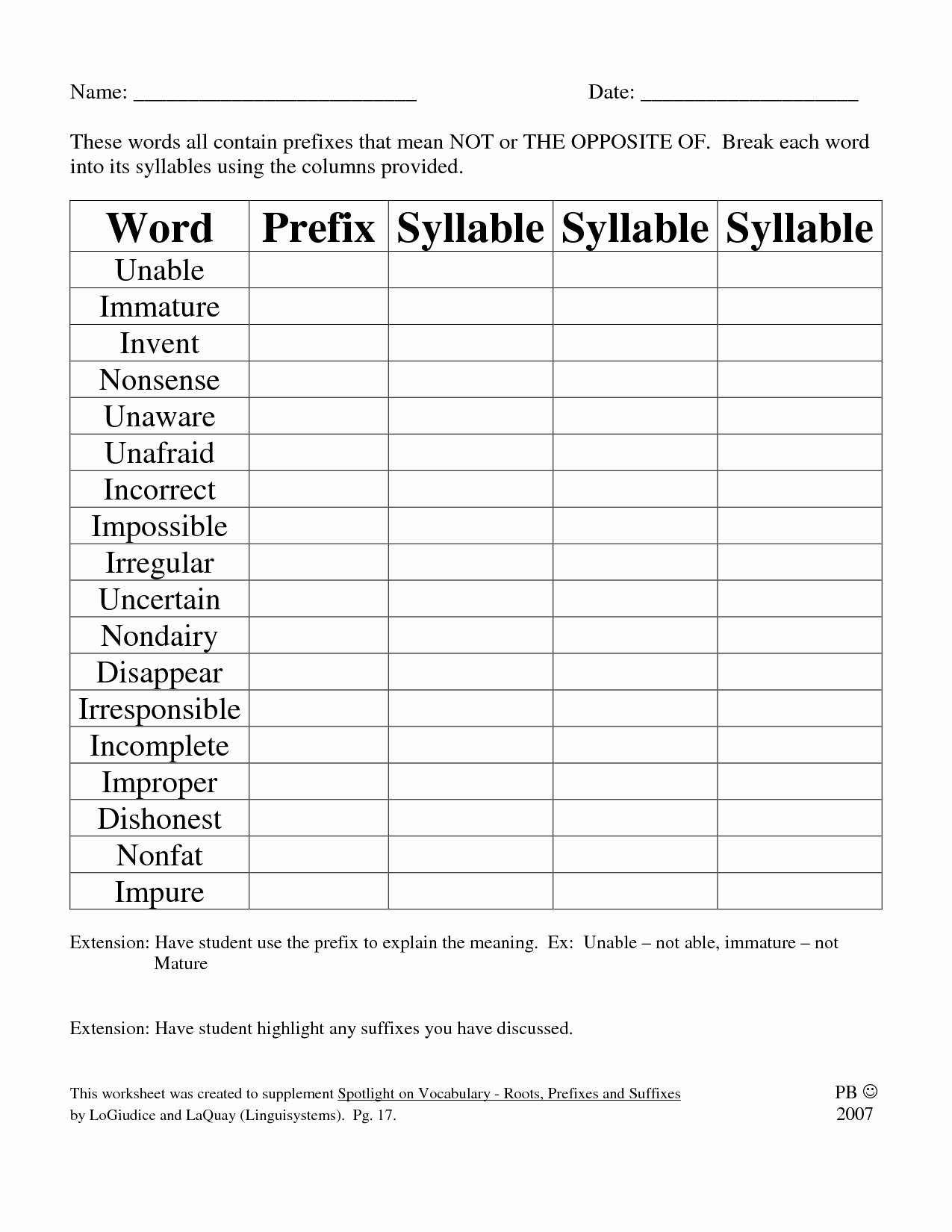 Root Word Worksheets 4th Grade Luxury 10 Best Of Root Words 4th Grade Worksheets Prefix