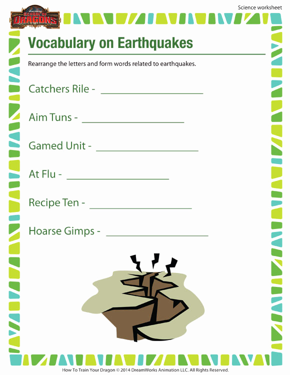 Science Worksheets for 5th Grade Elegant Vocabulary On Earthquakes View – Science Worksheet 5th