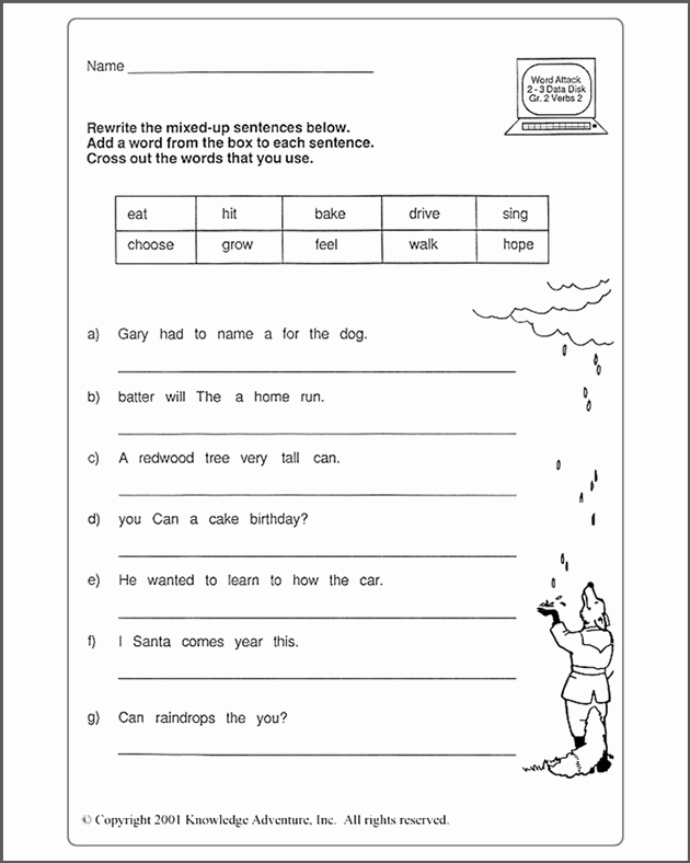 Scrambled Sentences Worksheets 2nd Grade Inspirational A Day In the Life Of Fearless Scrambled Sentences View