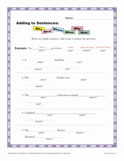 Scrambled Sentences Worksheets 3rd Grade Best Of 3rd Grade Sentence Writing Worksheets Tutorial Worksheet