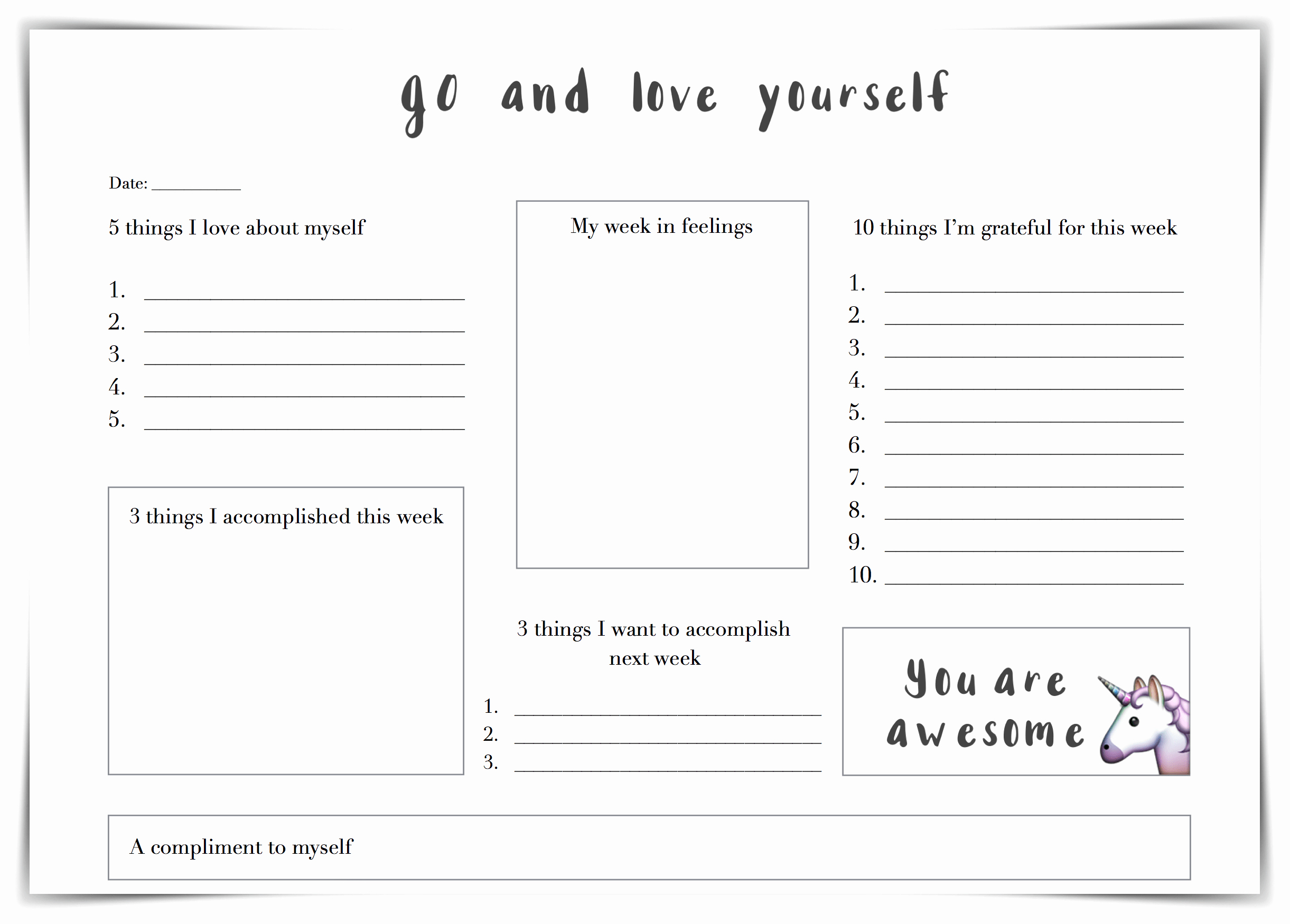 Self Esteem Worksheets for Girls Beautiful Printable Self Esteem Worksheets for Teenagers