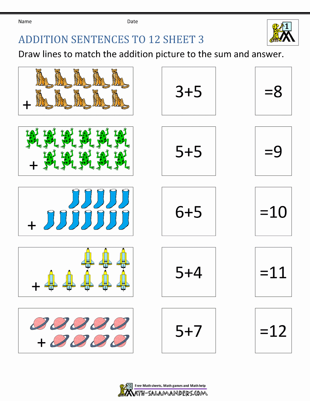 Sentence Worksheets for First Grade Unique Number Sentence Worksheets