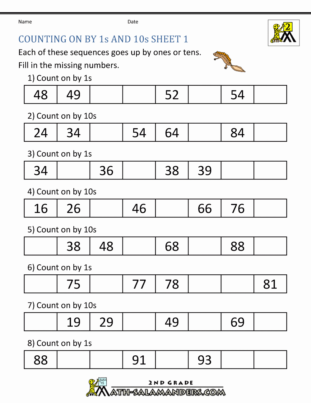 Sequence Worksheets 3rd Grade Fresh Number Sequence Worksheets 3rd Grade