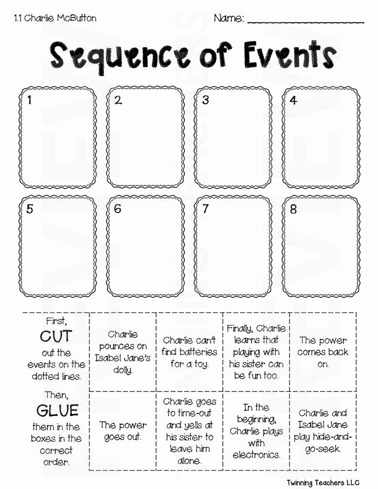 Sequence Worksheets 3rd Grade Unique 3rd Grade Reading Street Sequence Of events Activities