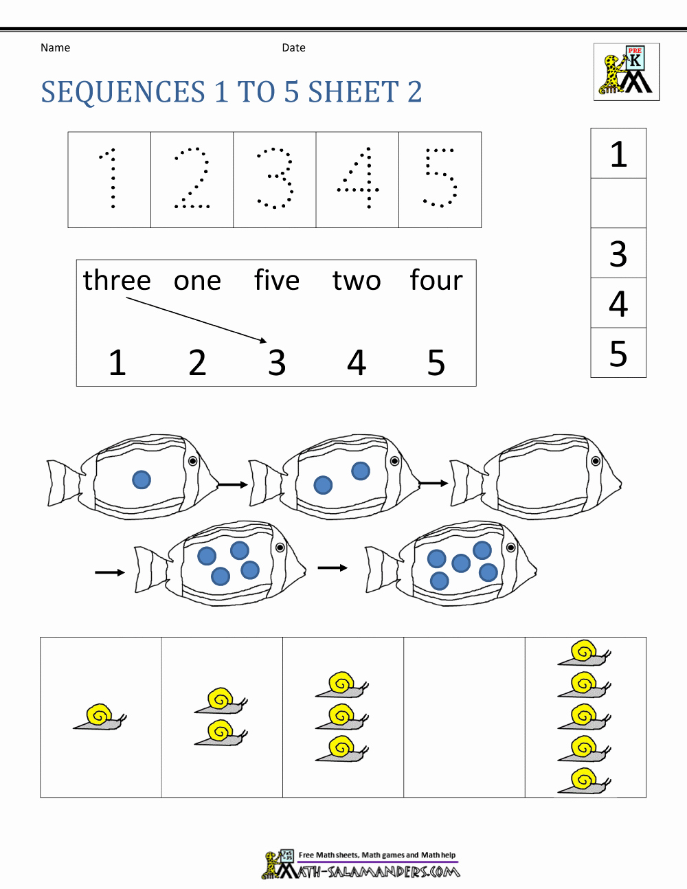 Sequence Worksheets for Kids New Preschool Number Worksheets Sequencing to 10