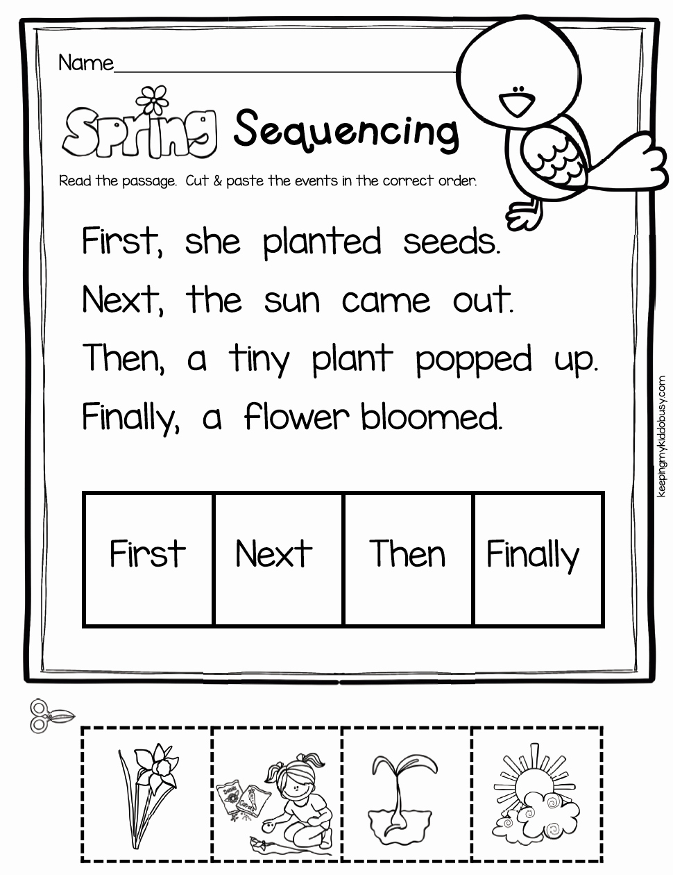 Number Sequencing For Kindergarten