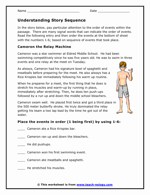 Sequencing Worksheets 4th Grade Lovely 4th Grade Sequence and Summarizing