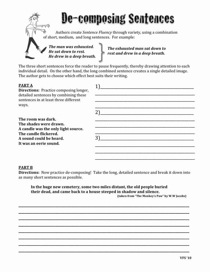 Sequencing Worksheets 5th Grade New Bining Sentences Worksheets 5th Grade