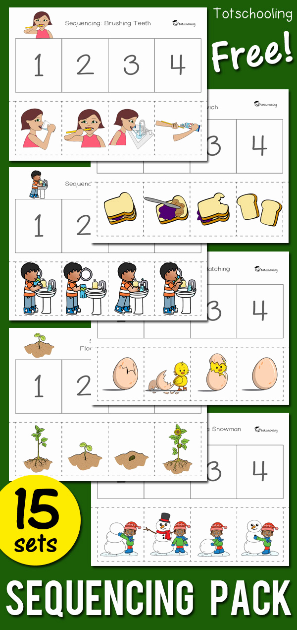 Sequencing Worksheets for Kindergarten Elegant Sequencing Activity Pack