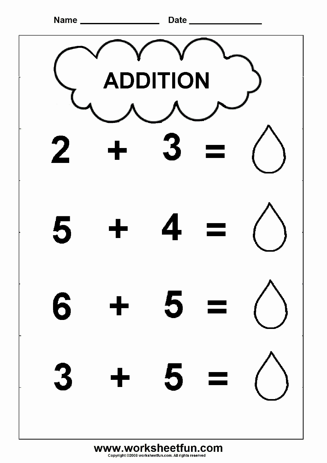 Simple Addition Worksheets for Kindergarten Awesome Beginner Addition – 2 Kindergarten Addition Worksheets