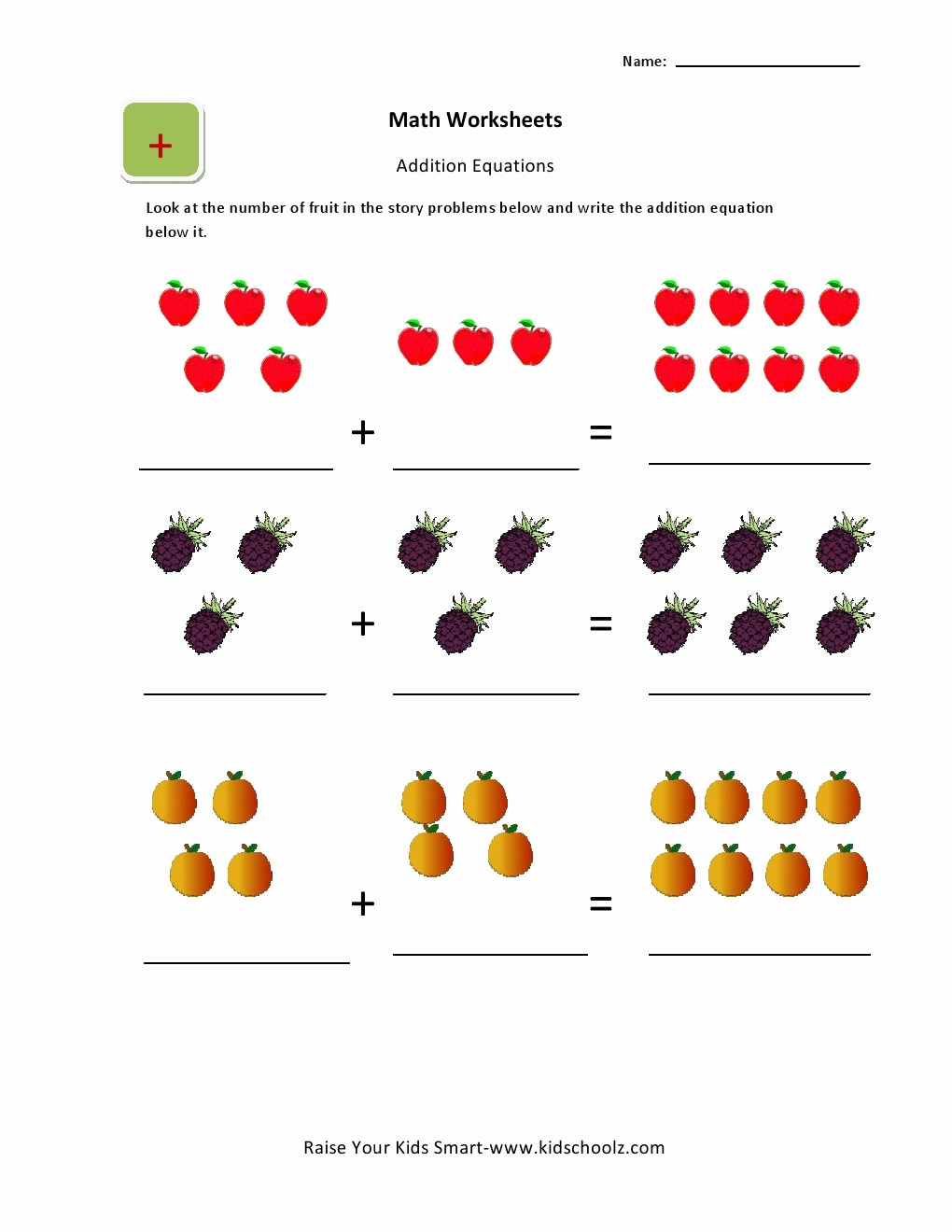 Simple Addition Worksheets for Kindergarten Beautiful Beginning Addition Worksheets