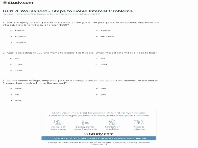 Simple Probability Worksheets Pdf Best Of 50 Simple and Pound Interest Worksheet In 2020
