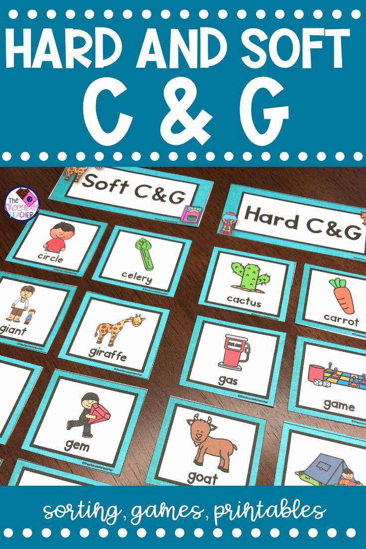 Soft C and G Worksheets Elegant Hard and soft C &amp; G Activities Posters sorting Game