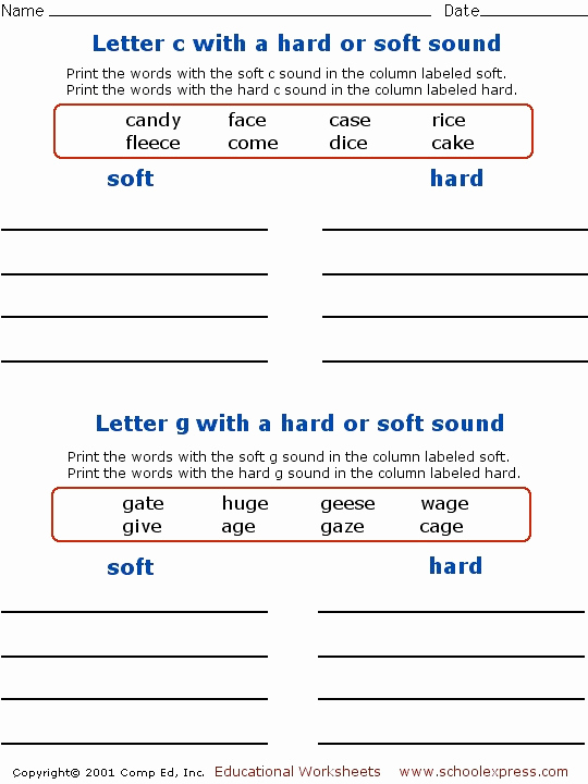 Soft C Worksheets New soft C Worksheets – Template Library