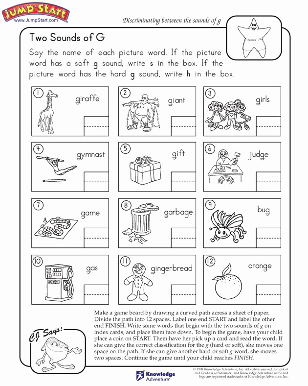 Soft G Worksheet Awesome Two sounds Of G Worksheet Reading Intervention