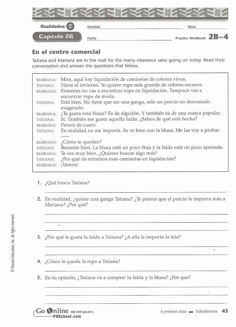 Spanish Reflexive Verbs Worksheet Printable Luxury Capitulo 2 Sra Sheets Spanish Class