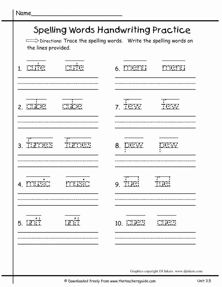 Spelling Worksheets 2nd Graders Elegant 2nd Grade Spelling Worksheets to Download 2nd Grade