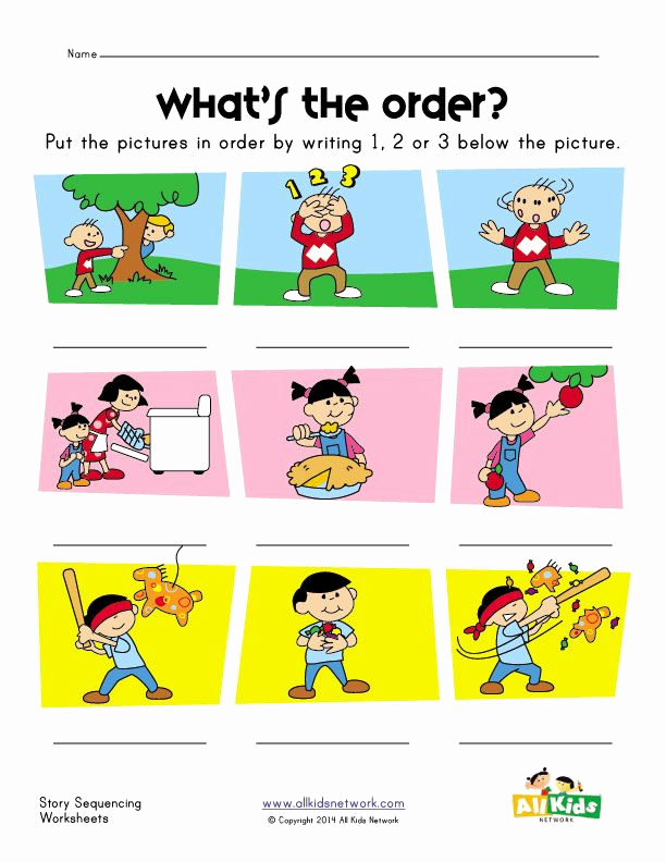 Story Sequence Pictures Worksheets New Story Sequence Worksheet Sekvencioniranje