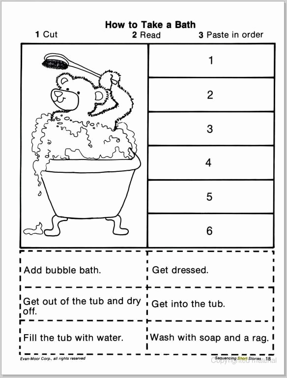 Story Sequencing Worksheets for Kindergarten Lovely Sequence A Story Worksheet