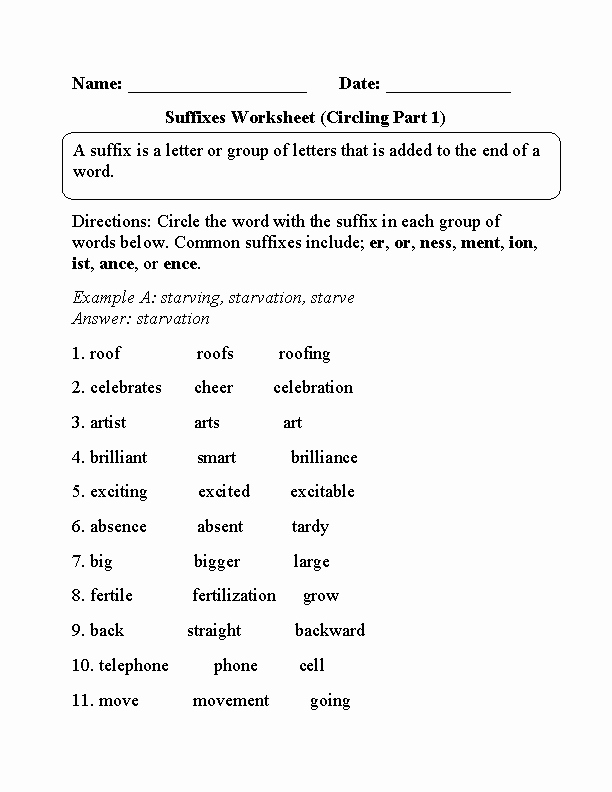 Suffix Worksheets 4th Grade Lovely 14 Best Of Sentences and Fragments Worksheets 4th