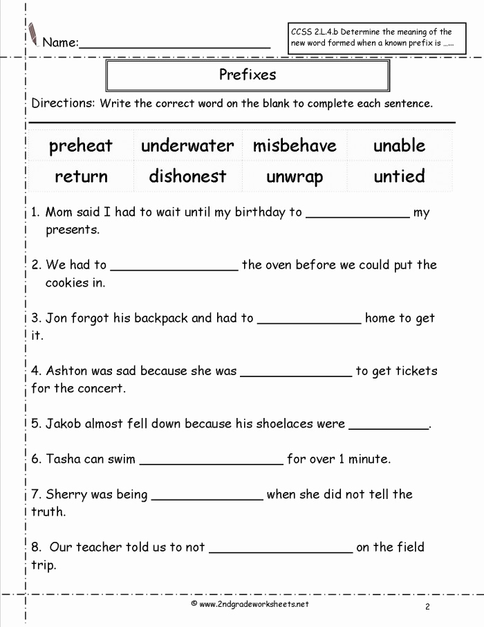 Suffix Worksheets for 4th Grade Elegant 20 Prefixes Worksheets 4th Grade