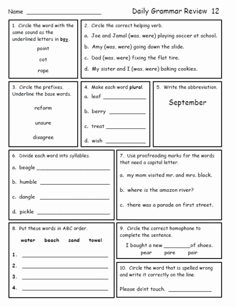 Summary Worksheets 2nd Grade Fresh 2nd Grade Grammar Worksheets – Worksheets Samples