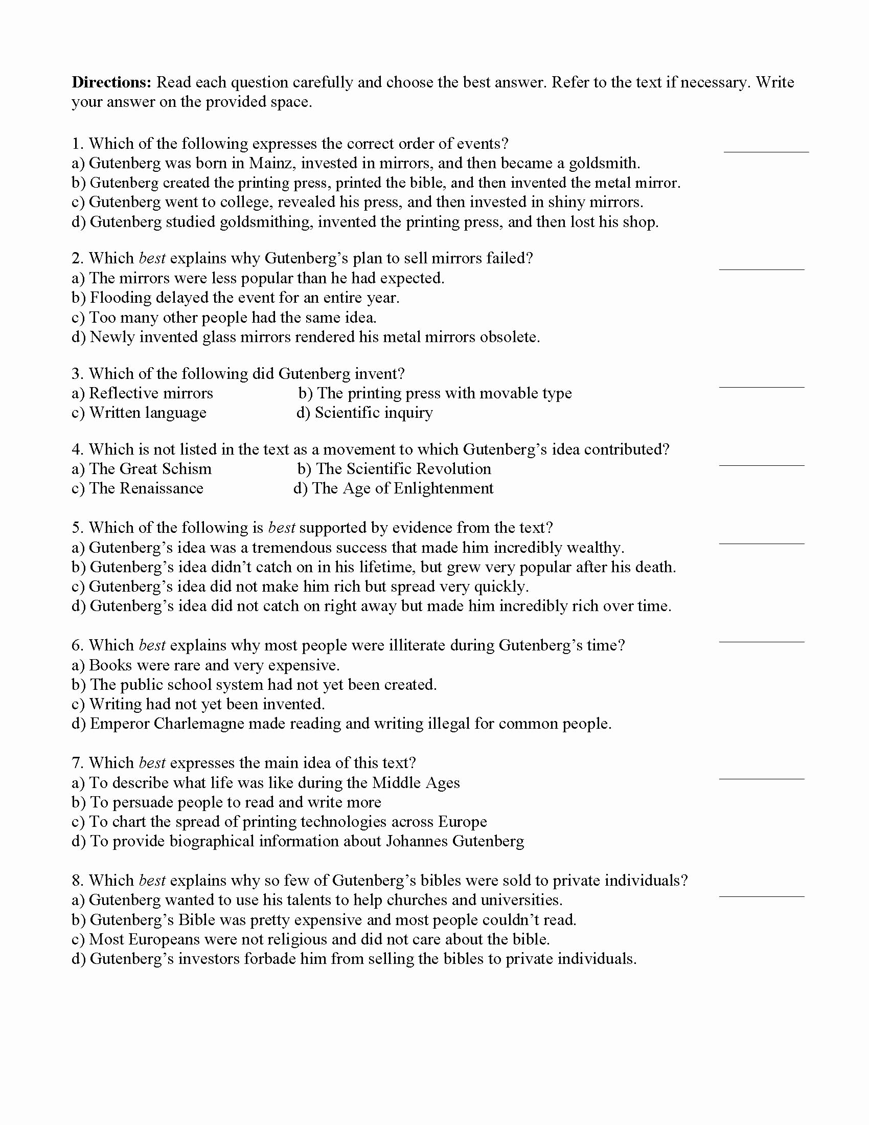 Summary Worksheets Middle School Awesome 20 Summary Worksheets Middle School
