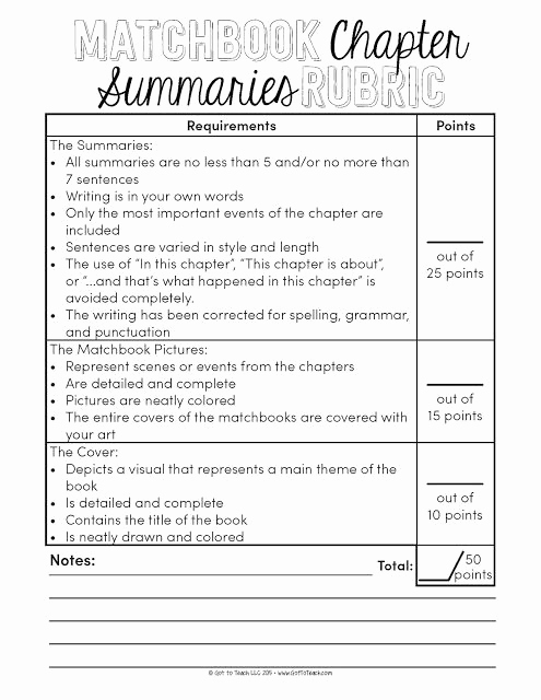 Summary Worksheets Middle School Awesome Matchbook Chapter Summaries for Novel Stu S • Teacher