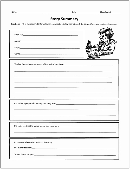 Summary Worksheets Middle School Best Of 16 Best Of Book Chapter Summary Worksheet Chapter