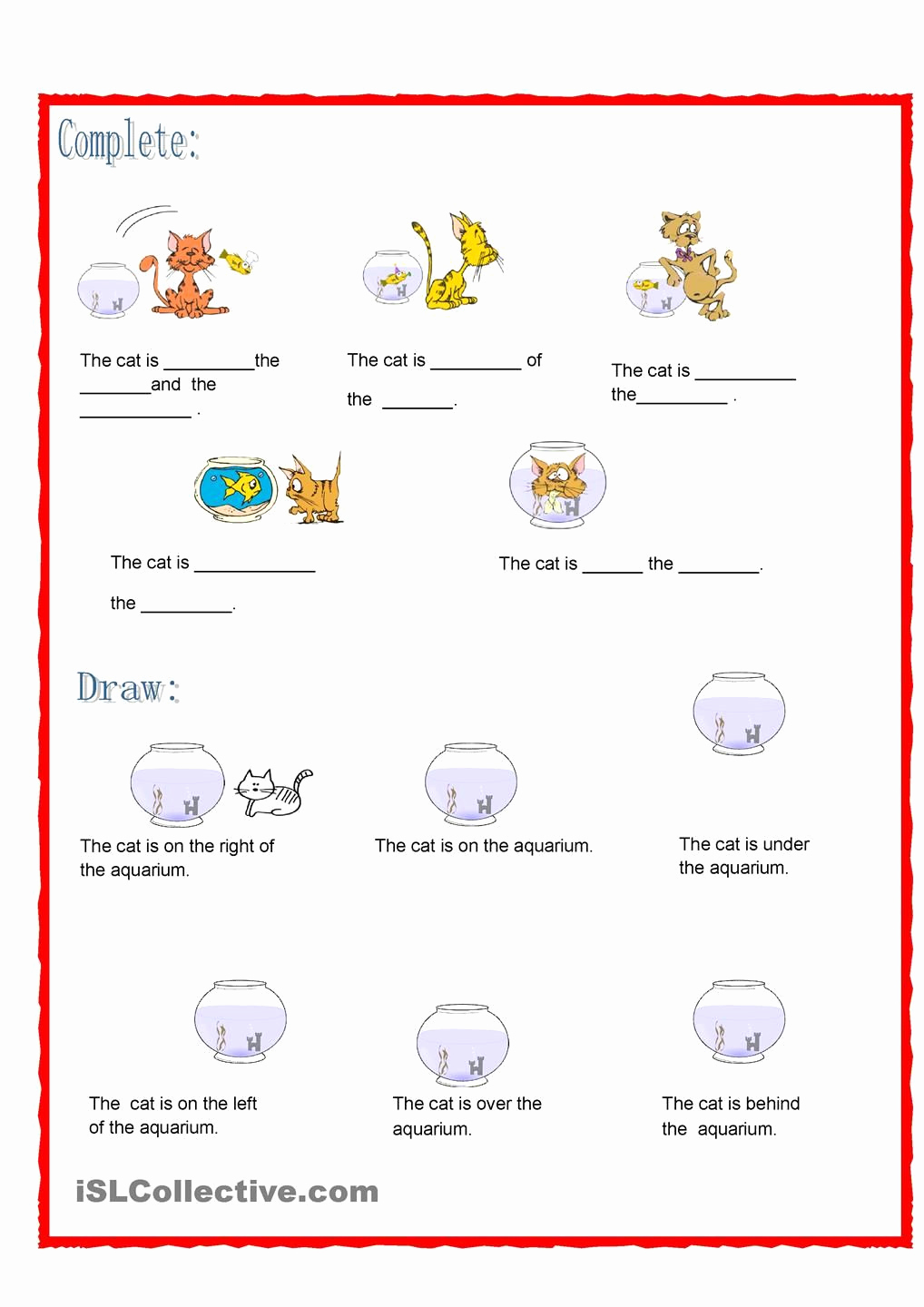 Super Teacher Worksheets Prepositions New Prepositions the Cat is