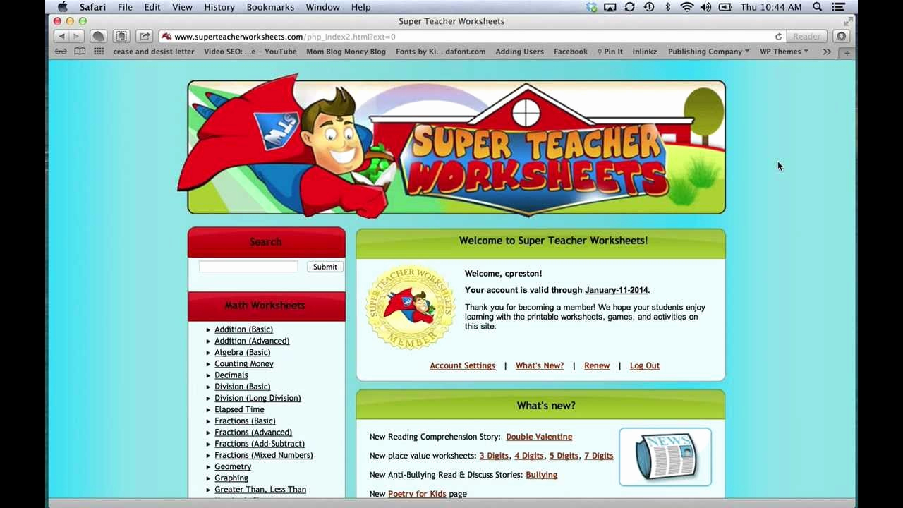 Super Teachers Worksheets Login Fresh 20 Super Teachers Worksheets Login