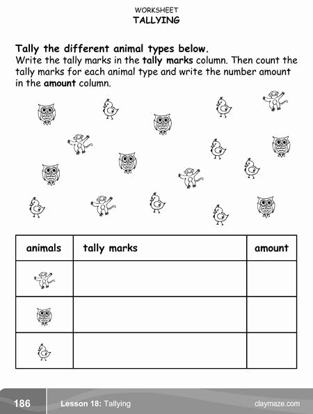 Tally Mark Worksheets for Kindergarten Awesome Kindergarten Tally Mark Worksheets Kindergarten