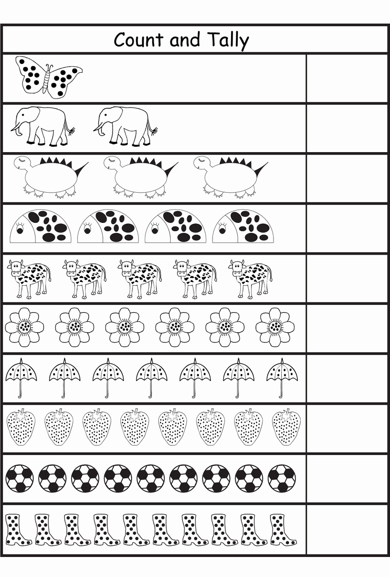 Tally Mark Worksheets for Kindergarten New Tally Marks Worksheet for Kindergarten Coloring Sheets