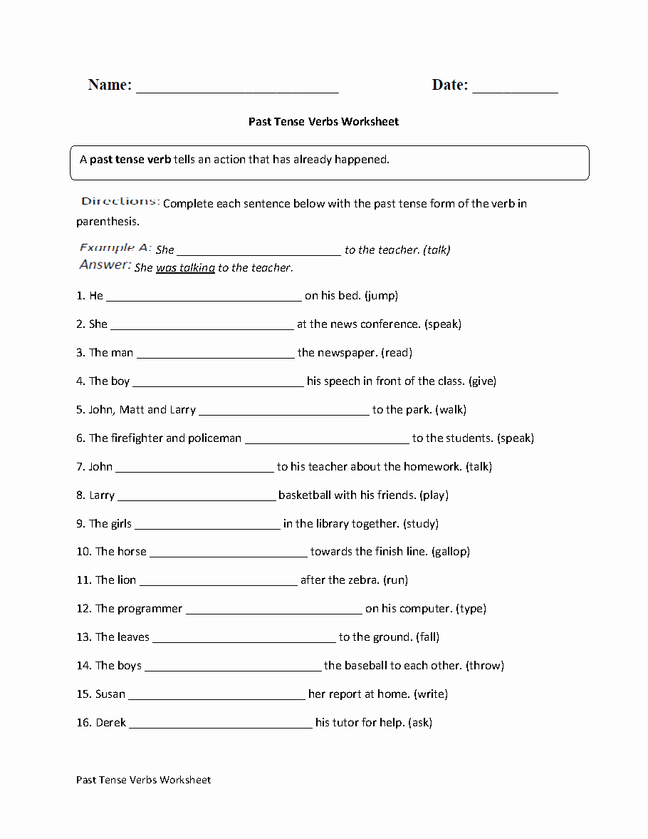 Tenses Worksheets For Grade 6 Best Of Tenses Worksheets For Grade 6 Pdf 