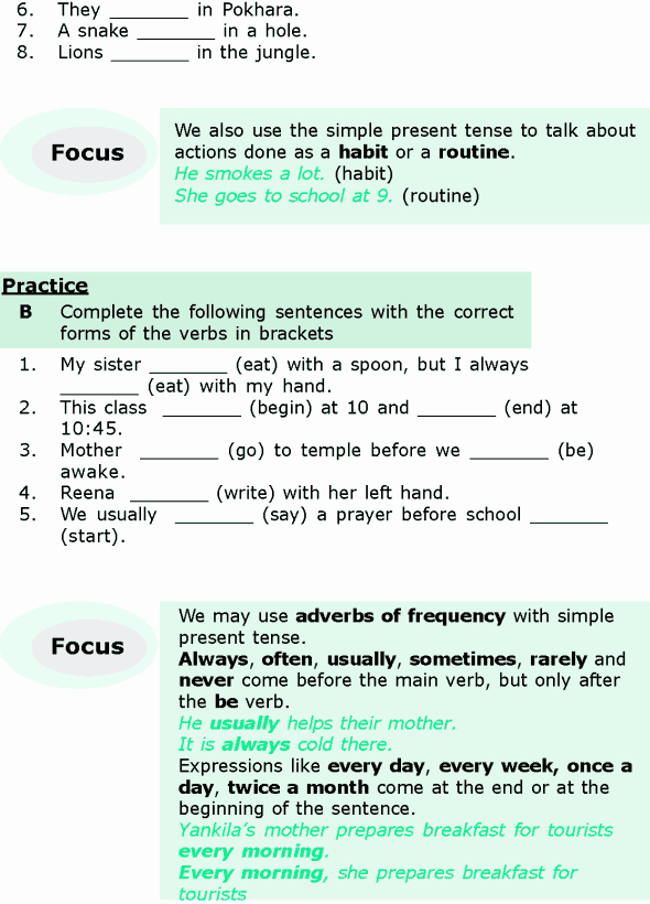 Tenses Worksheets for Grade 6 Fresh Grade 6 Grammar Lesson 1 the Simple Present and the