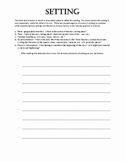 Theme Worksheets 5th Grade Best Of Story Elements Worksheet 5th Grade Finding theme Worksheet