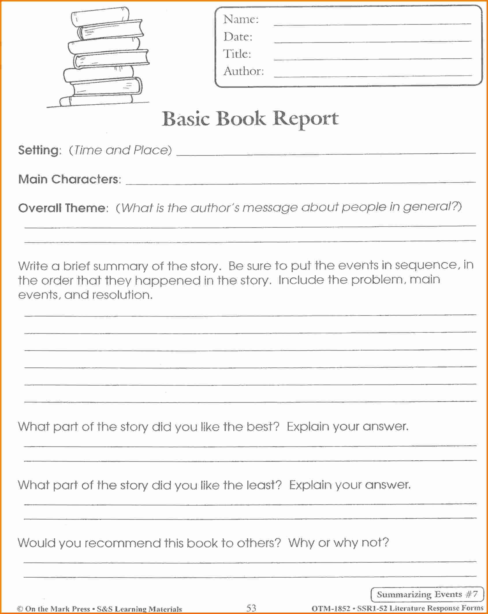 Theme Worksheets 5th Grade Inspirational 20 5th Grade theme Worksheets