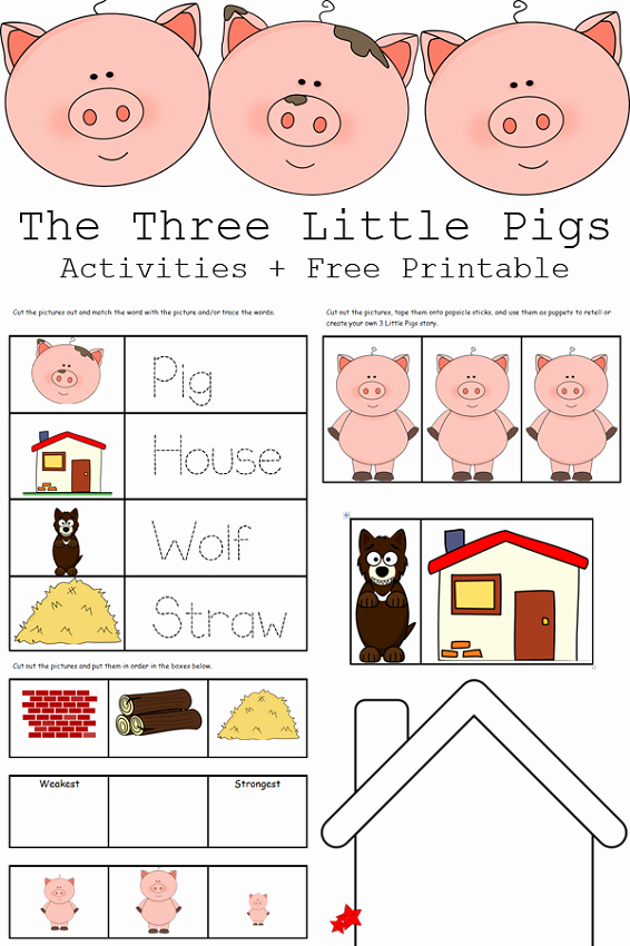 Three Little Pigs Worksheets Fresh the Three Little Pigs Worksheets