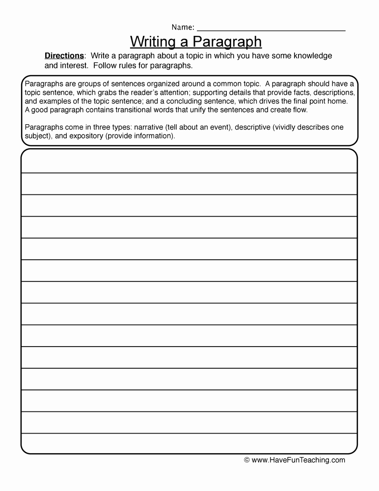 Topic Sentence Worksheets 5th Grade Elegant 20 topic Sentence Worksheets 5th Grade