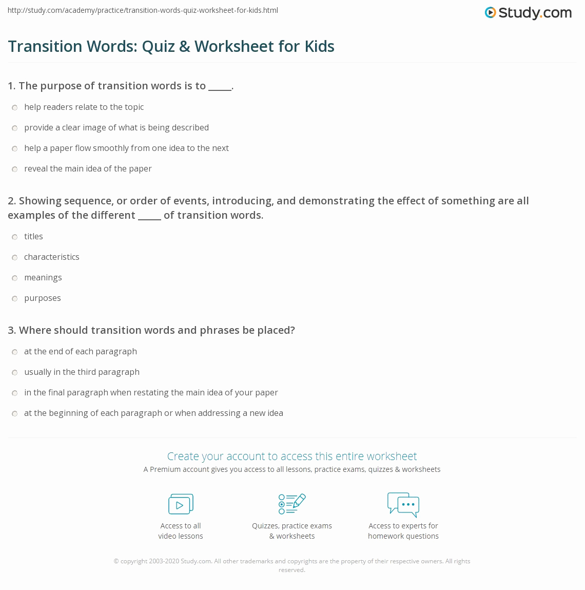 Transition Words Practice Worksheet Beautiful Transition Phrases and English Worksheet 1
