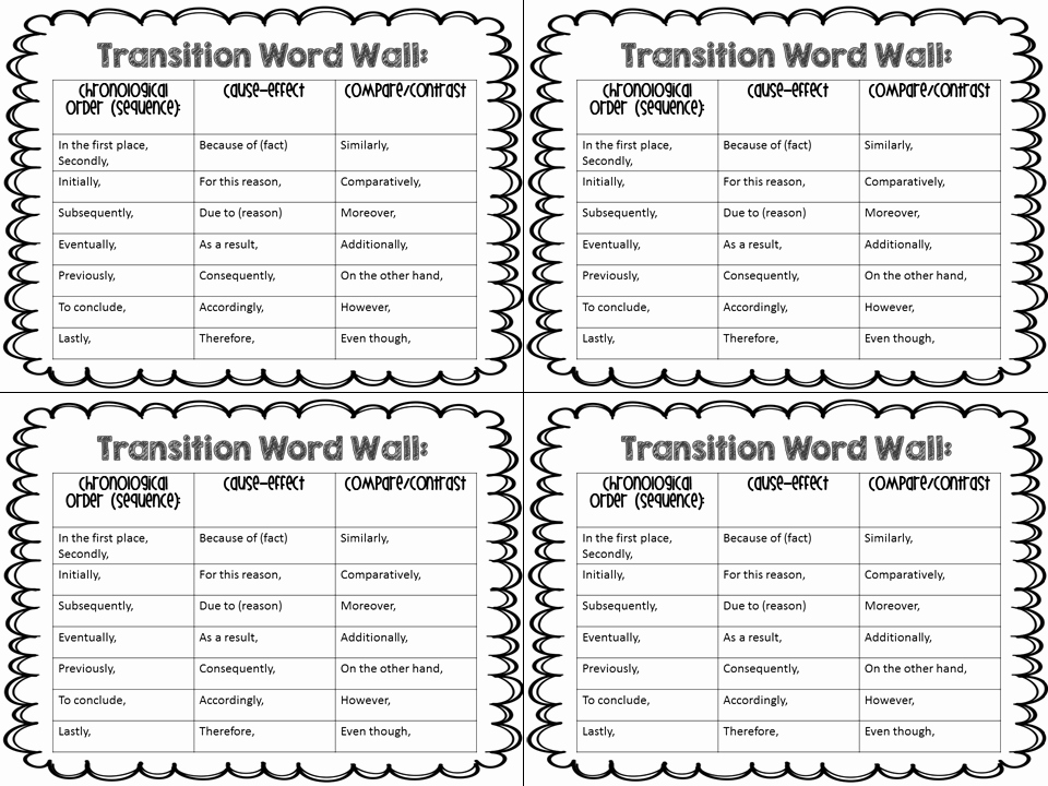 Transition Words Practice Worksheet Inspirational 19 Best Of Transition Words Worksheet Middle School