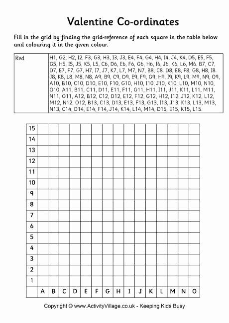 Valentine Day Coordinate Graphing Worksheets Best Of Valentine Co ordinates Heart