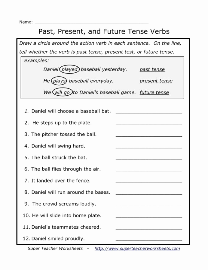 Verb Tense Worksheets Middle School Lovely 20 Verb Tense Worksheets Middle School Printable