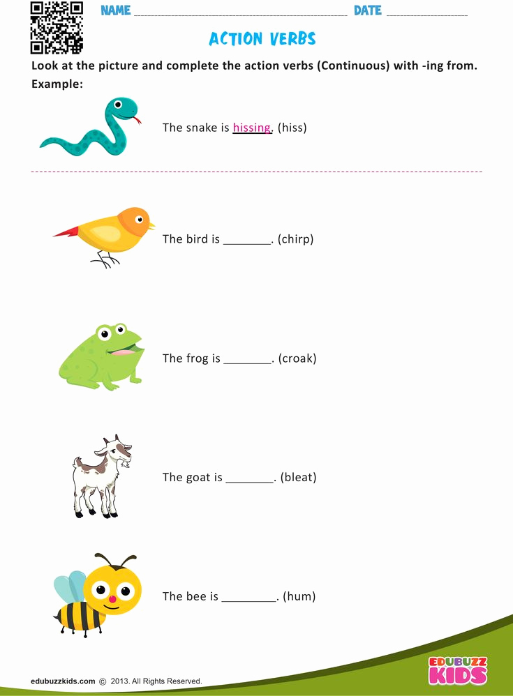 Verbs Worksheets First Grade Best Of Action Verbs