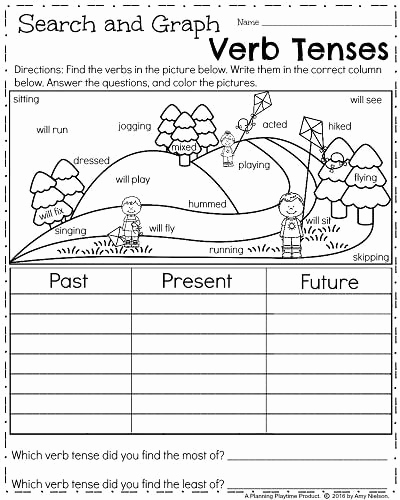 Verbs Worksheets First Grade New March First Grade Worksheets
