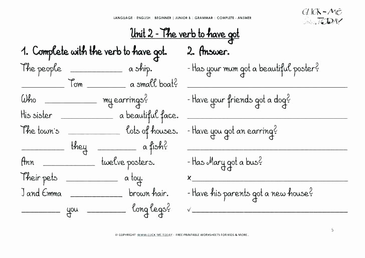 Verbs Worksheets for Middle School Luxury Verb Tense Worksheets Middle School Verb Tense Worksheets